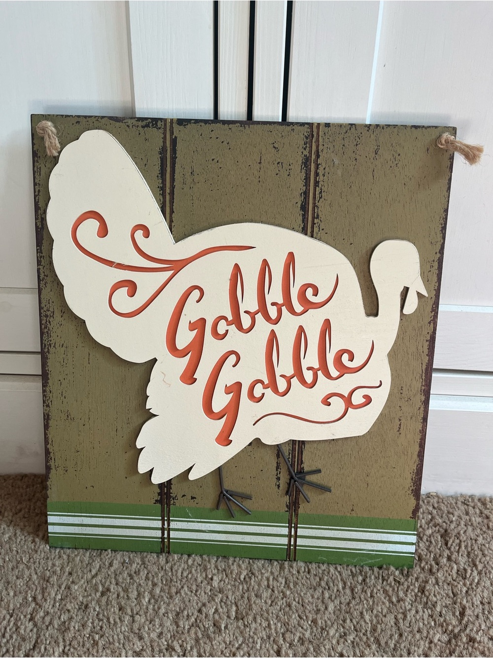 Thanksgiving Decor / Fall Decor / Gobble Gobble Sign